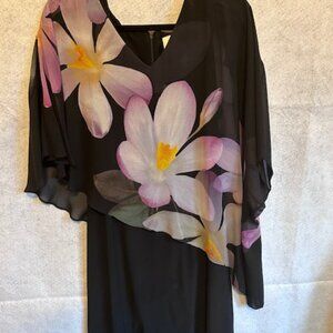 Beautiful Chiffon Overlay Dress by Joseph Ribkoff